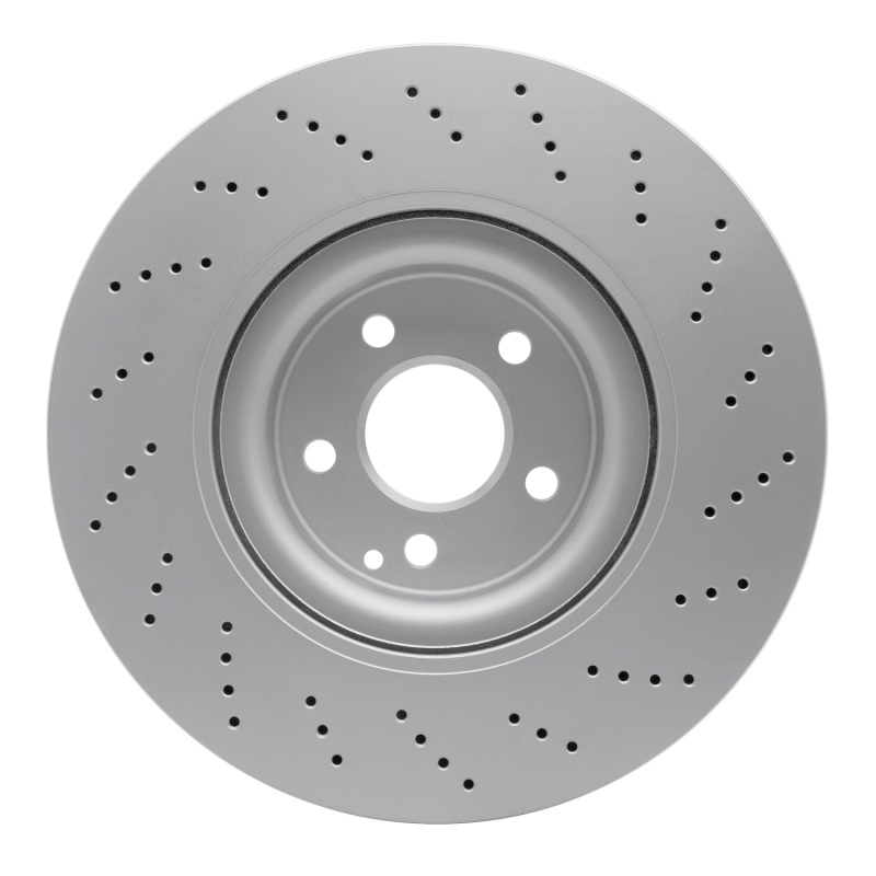 Mercedes-Benz C250 Brake Rotor (1) - Front - R1 Concepts - GEOSPEC Coated Rotor - Drilled - `10-`17